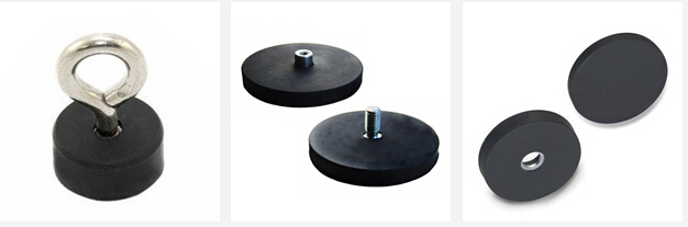 涂有橡胶的钕磁铁
